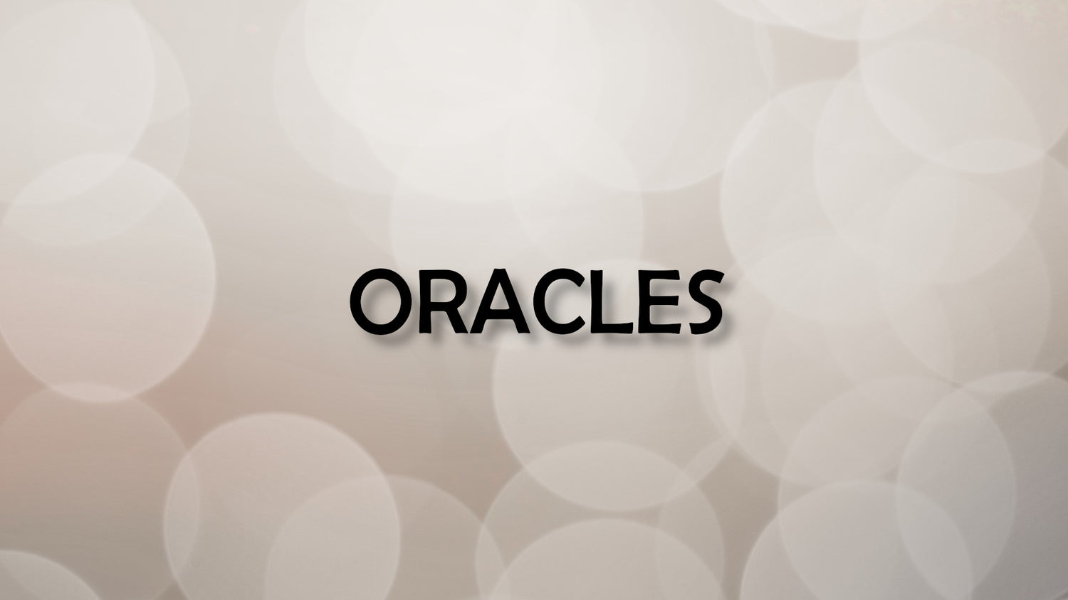 Oracles